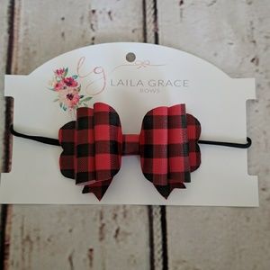Buffalo Plaid Bow  Large